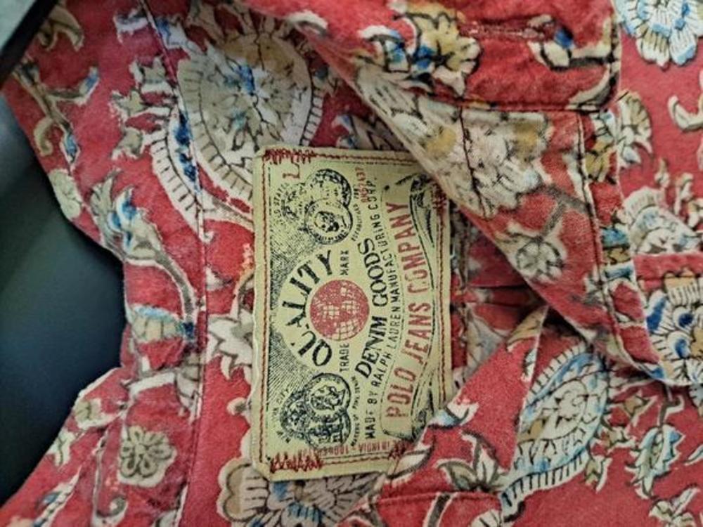 Polo Jean Company Red Hawaiian Shirt Size Large - Picture 3 of 4